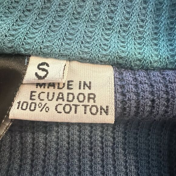 Winter Sun Poncho Cardigan Small Shibori Lagenlook Oversized Ribbed Art To Wear - Picture 5 of 6